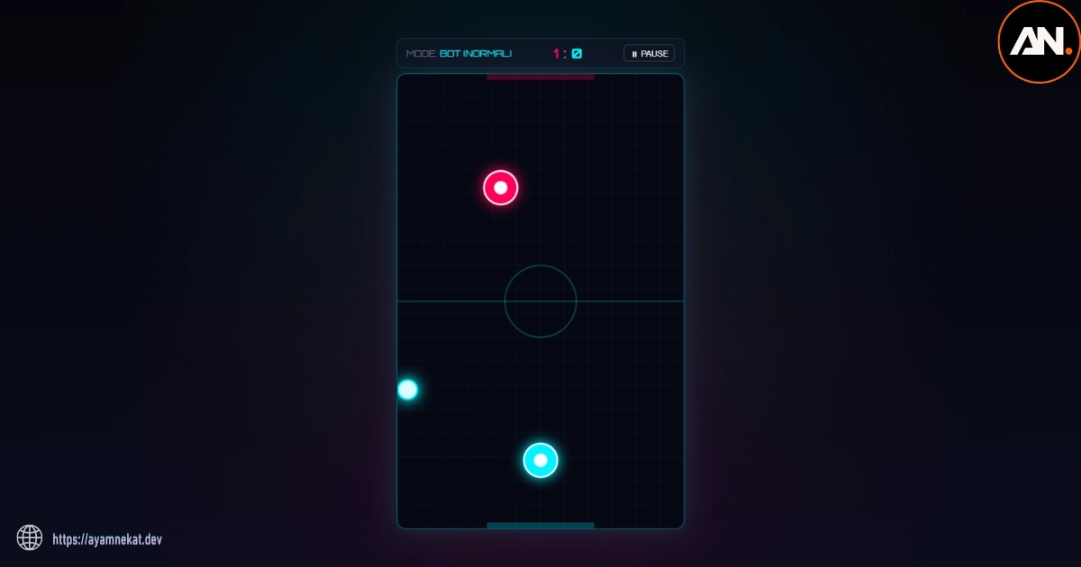 Glow Hockey Tampilan Desktop