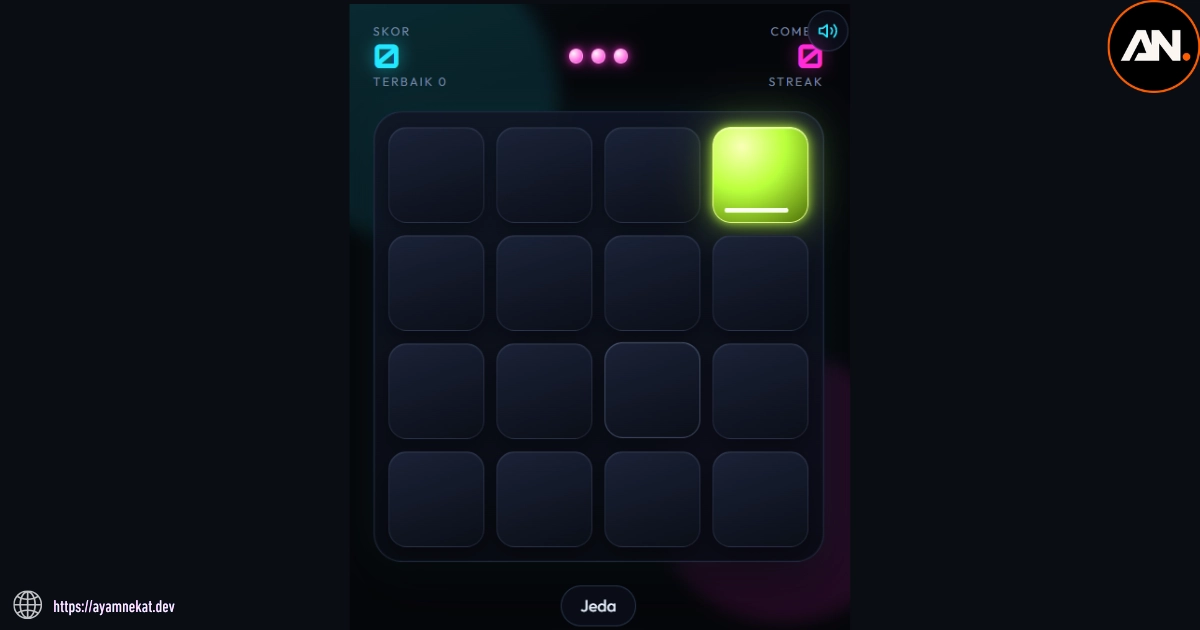 Tile Rush Tampilan Desktop